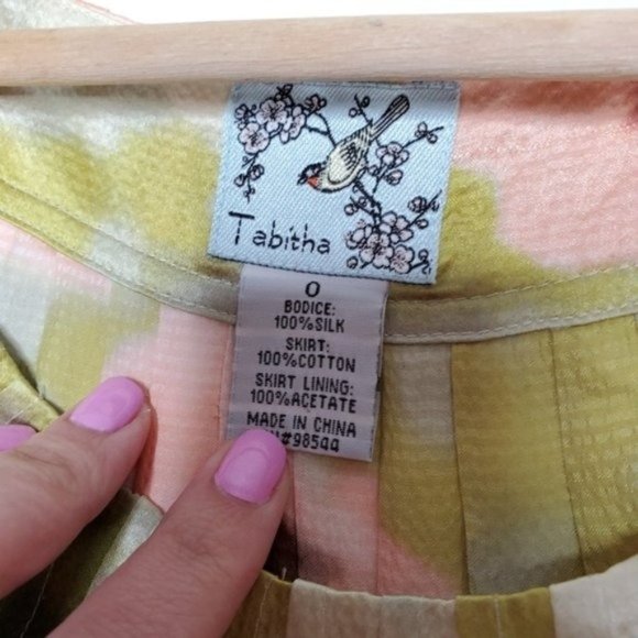 Tabitha Anthropologie Zoya Floral Silk Dress - Picture 3 of 7